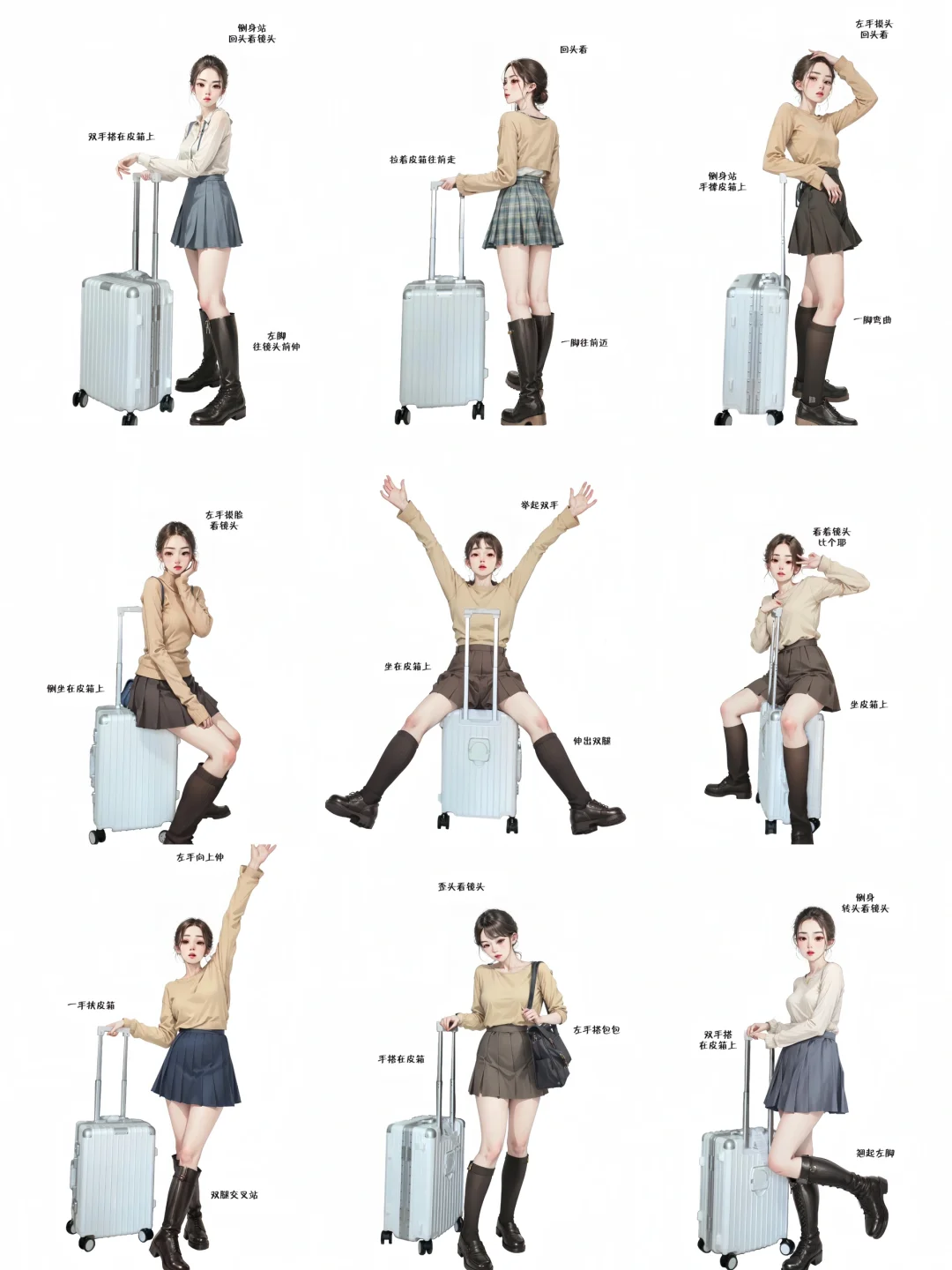 旅游拍照姿势来啦～～📷满满的干货！！