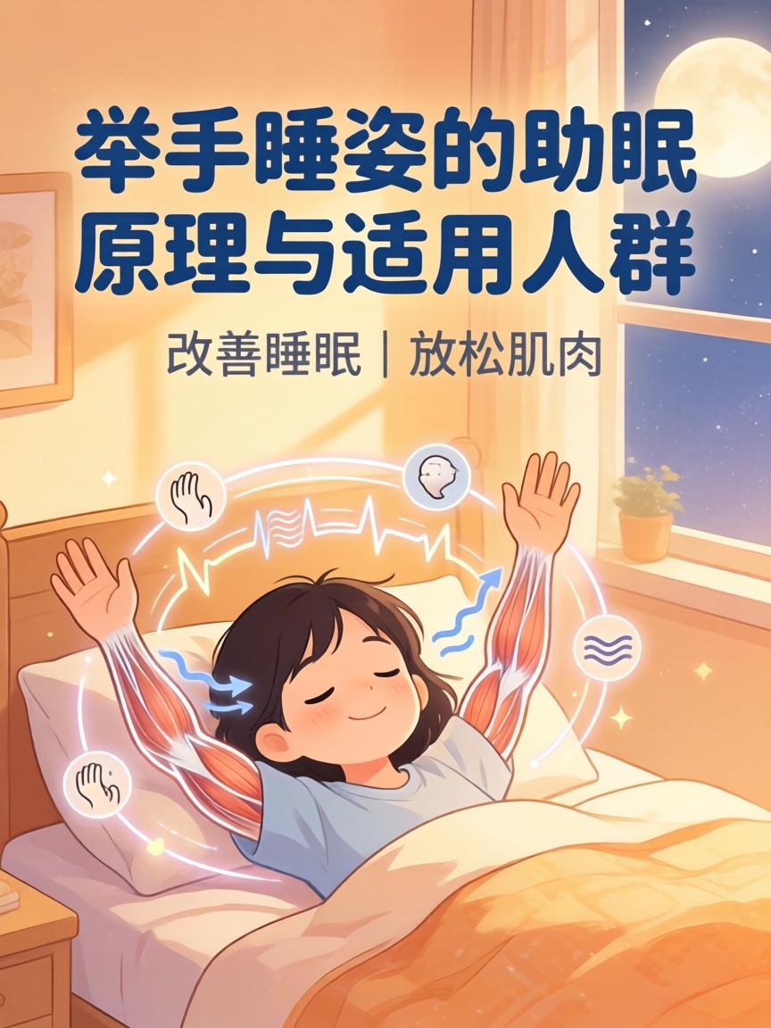 “举手式睡姿是身体在求救”？先别慌，真相没那么吓人
这个说法在网络上流传很广，但需要拆开来看：部分有道理，但被过度夸张了。

什么是“举手式睡姿”
就是睡觉时双手举过头顶，像“投降”一样。很多人醒来发现自己这个姿势，会担心是不是身体出了问题。

这个说法从哪来的
它的逻辑大致是：

举手睡姿可能和肩