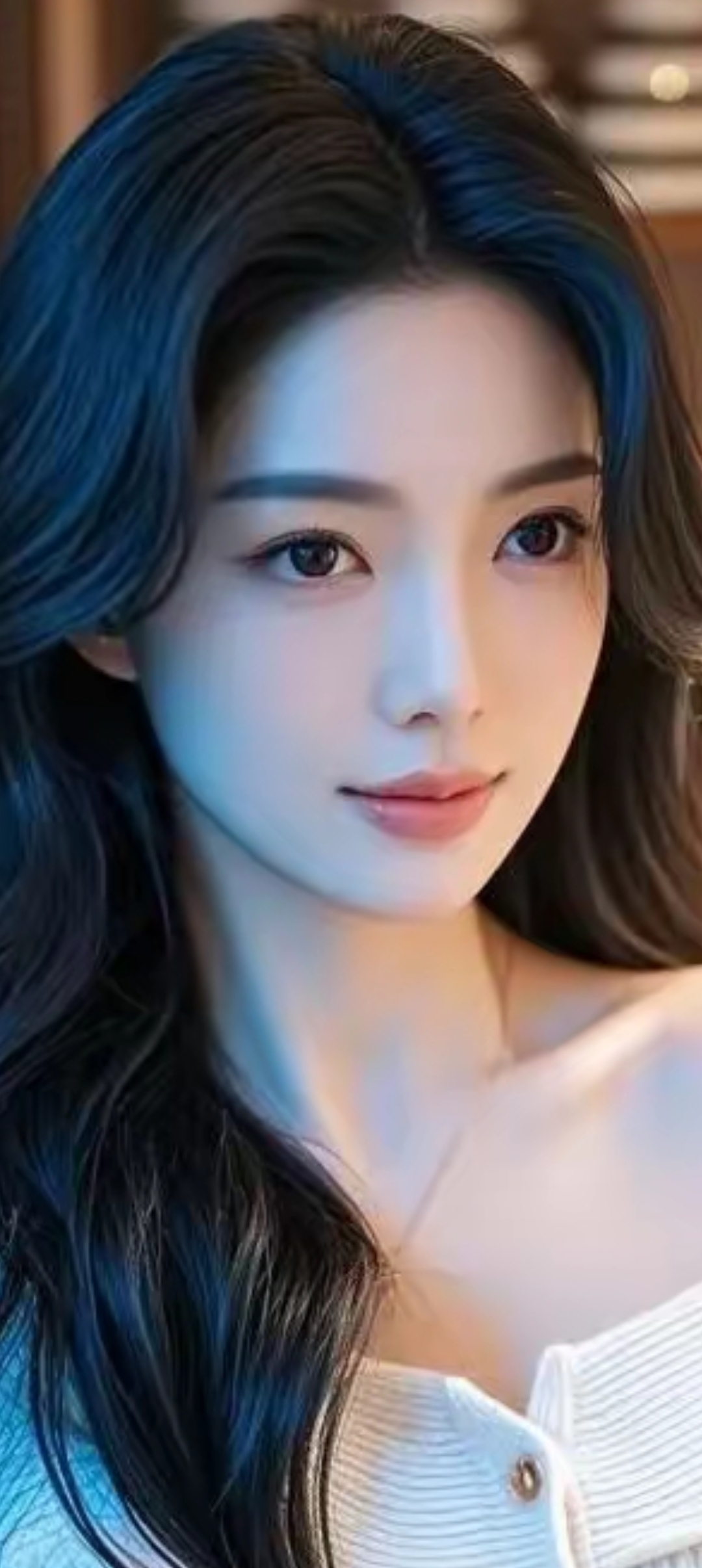 温柔甜美的少女，散发着迷人的魅力