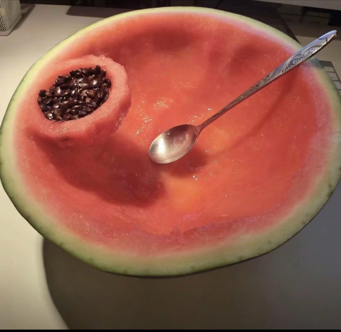 有籽西瓜怎么吃。[超话]​​​