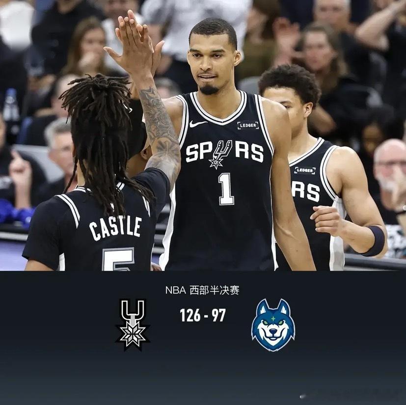 北京时间5月13日NBA 西部半决赛G5，圣安东尼奥马刺对阵明尼苏达森...