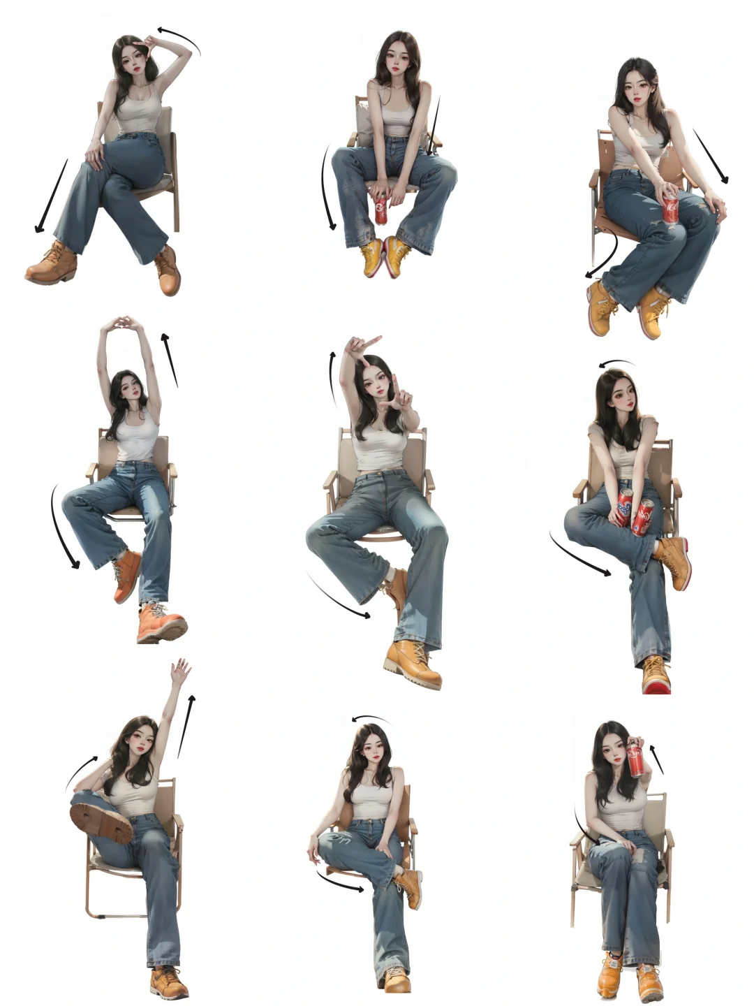 探店坐姿拍照姿势 谁拍谁好看！！