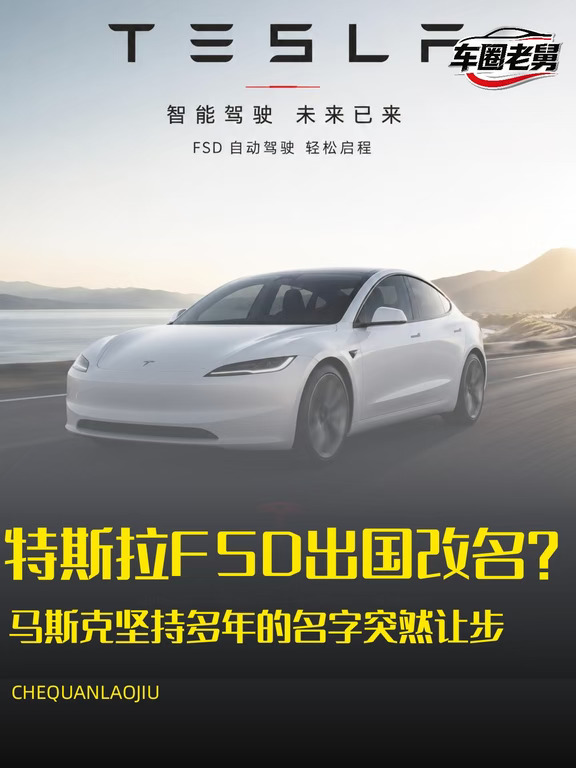 特斯拉FSD，出国还得改名？