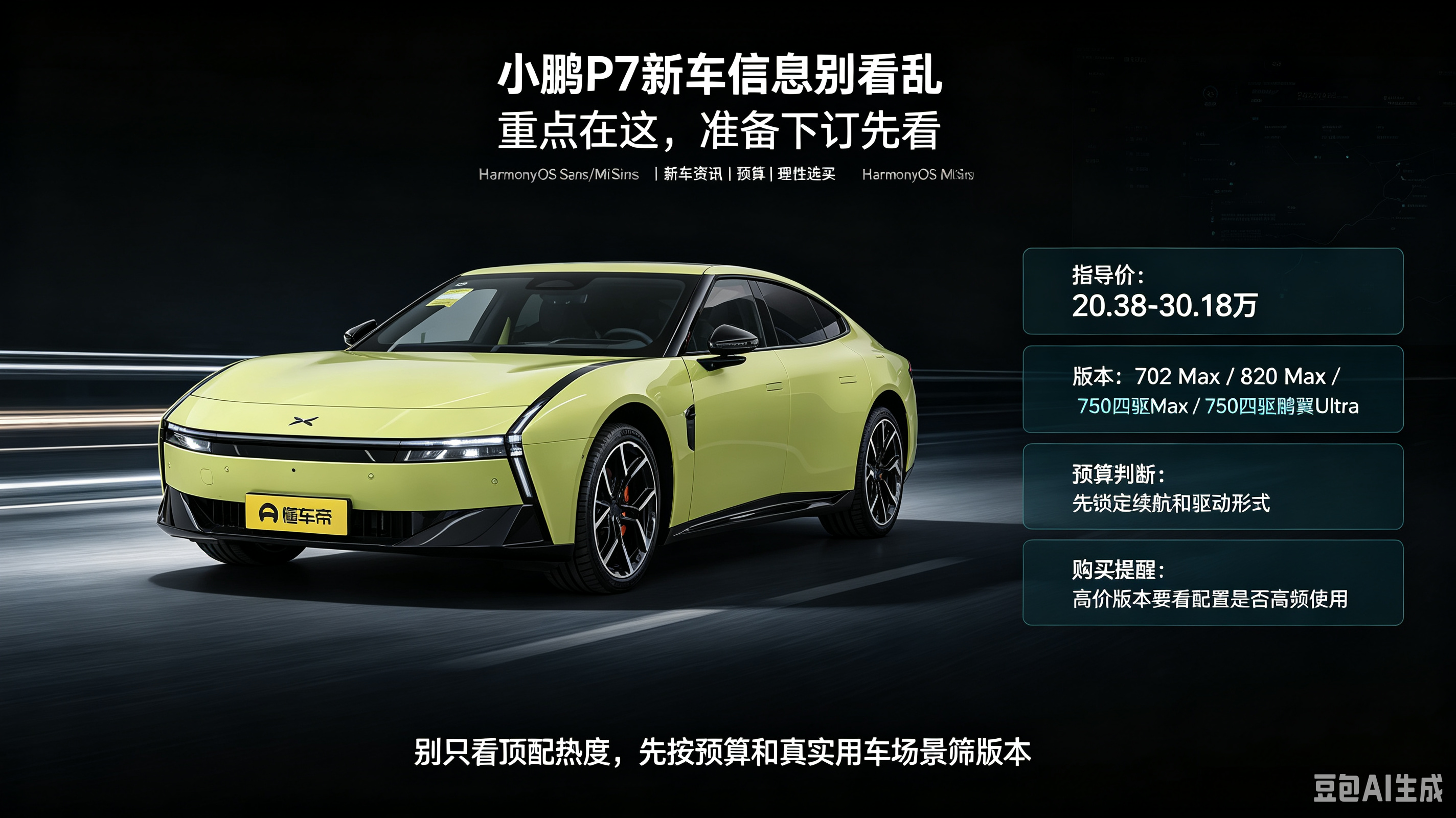 小鹏P7新车选买别乱看