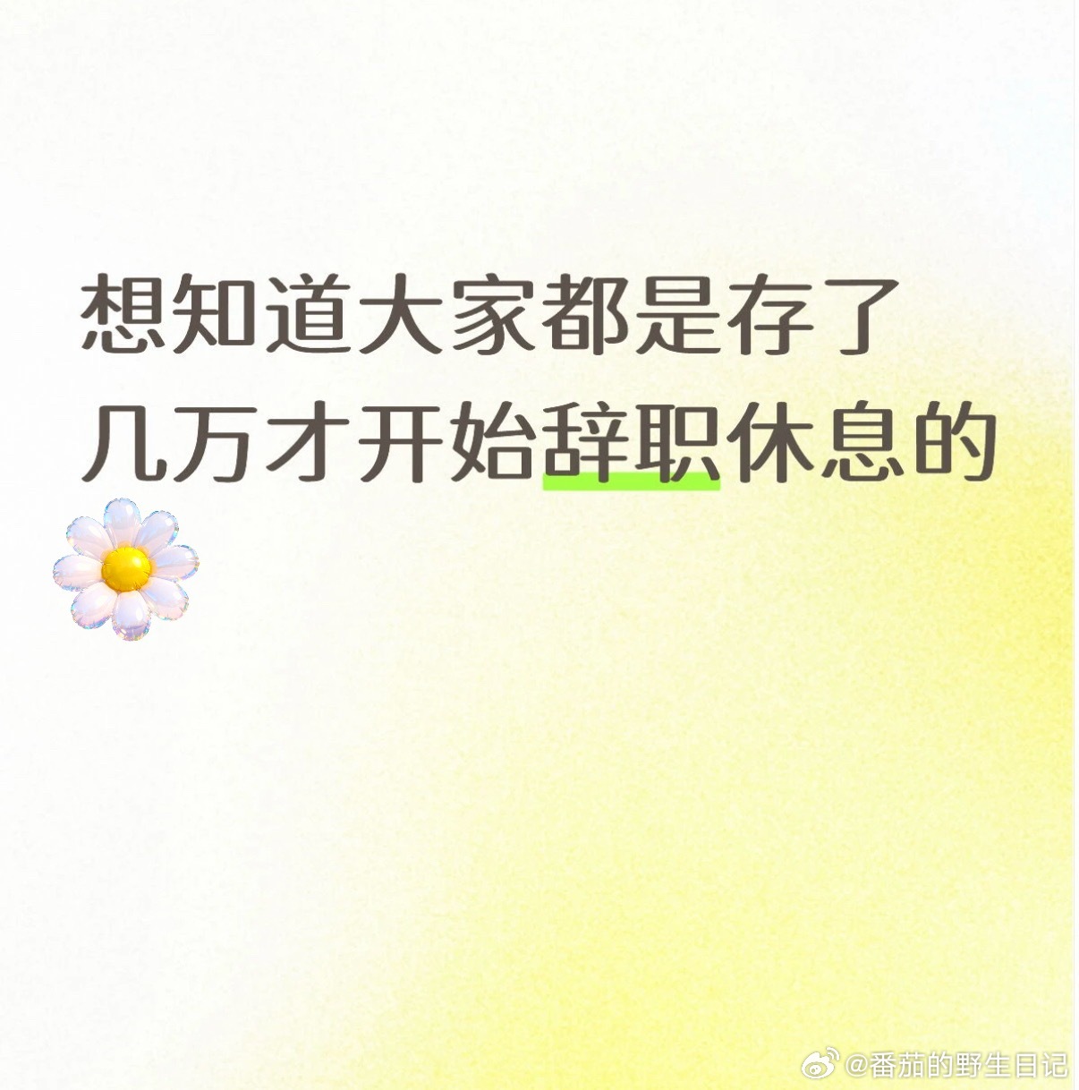 上班攒够多少才能辞职休息，一直有辞职的打算，想知道大家都是存了几万才开...