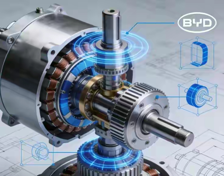 将召开颠覆性技术发布会聊热点比亚迪“换道”了！不卷电池卷电机，纯电续...