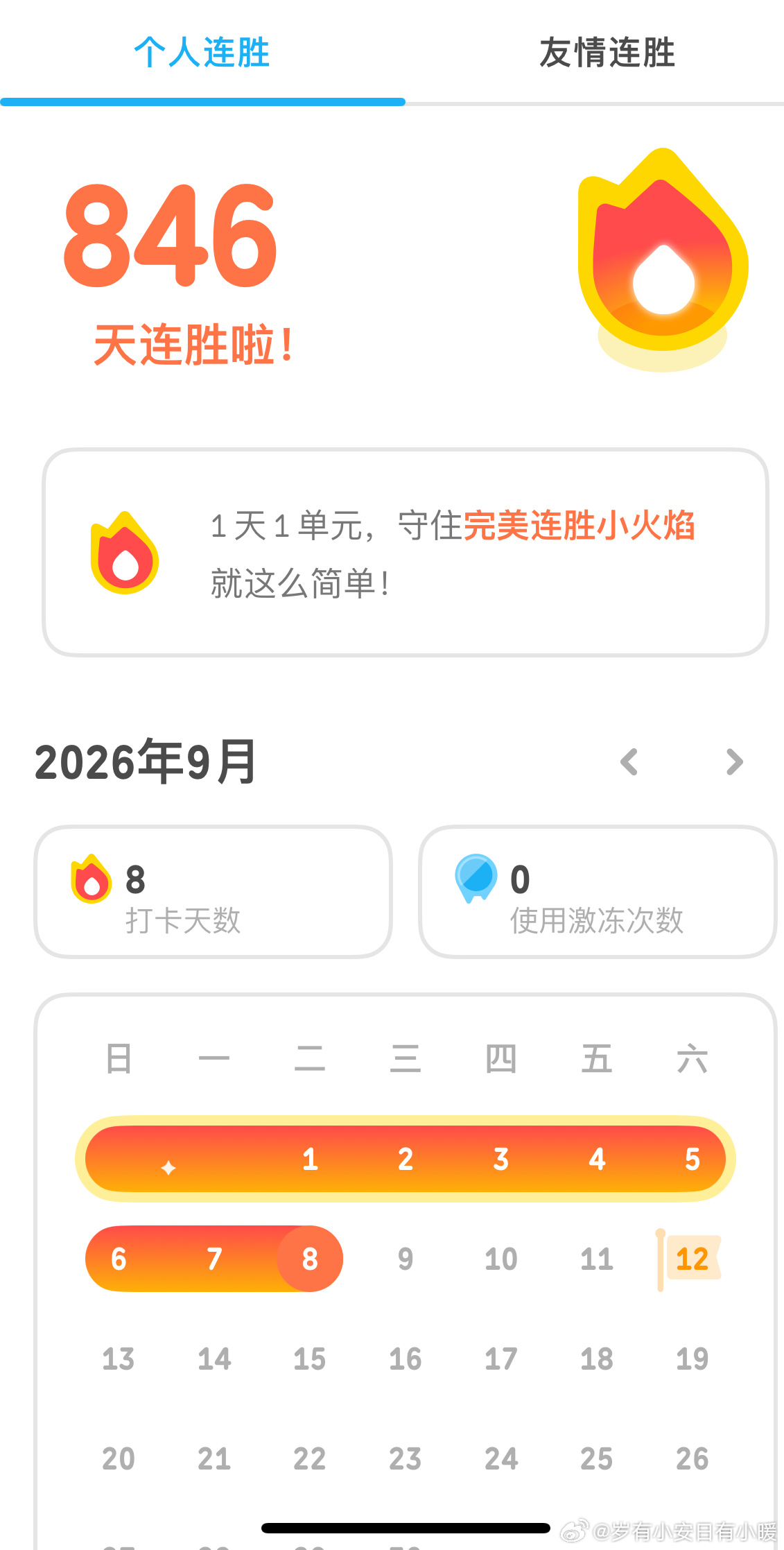 悠哥班主任是英语老师
特别负责任
三年级开始听写单词了
我觉得小时候的基础特别重要
就跟高楼拔地而起地基尤其重要
 我跟悠哥讲现在记住的单词等长大了也不会忘记
#英语老师力挺英语退出主科#
其实不管英语是否退出主科
都要学好英语
它是我们认识和探索世界的工具～
今天是我在多邻国学习的第846天
 ​