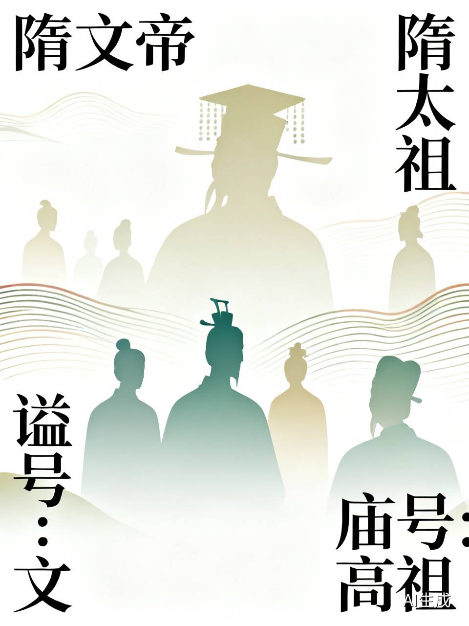 不少人都弄不清杨坚的称谓，为什么大家都叫他隋文帝，不叫隋太祖？说白了核心就是谥号和庙号的差异。
杨坚的谥号是“文”，唐朝以前的惯例，不是每位皇帝都能拥有庙号，就像西汉十二位皇帝，也只有四个配享正经庙号，其余的都以谥号来称呼。杨坚身为隋朝开国君主，原本也有庙号“高祖”，可从唐朝开始，皇帝的谥号变成一长