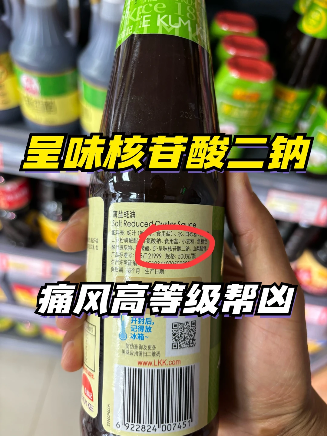 呈味核苷酸二钠，痛风的高等级