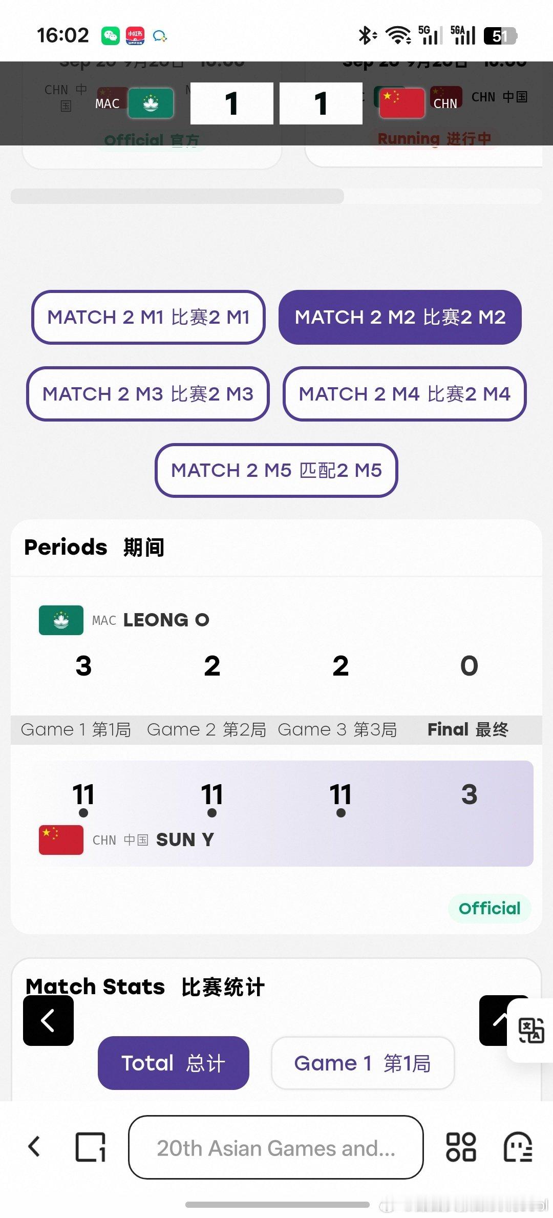 又扳回来一分的孙颖莎[good][good][good] ​