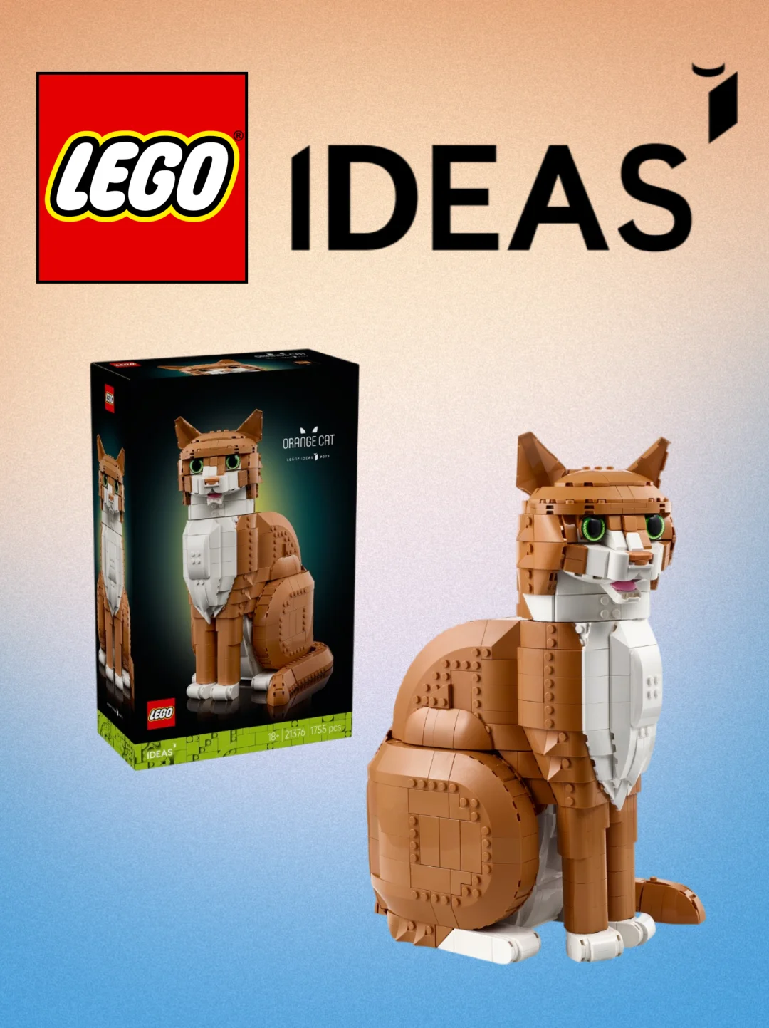 【乐高新品】橘猫终于来啦🤣🤣🤣