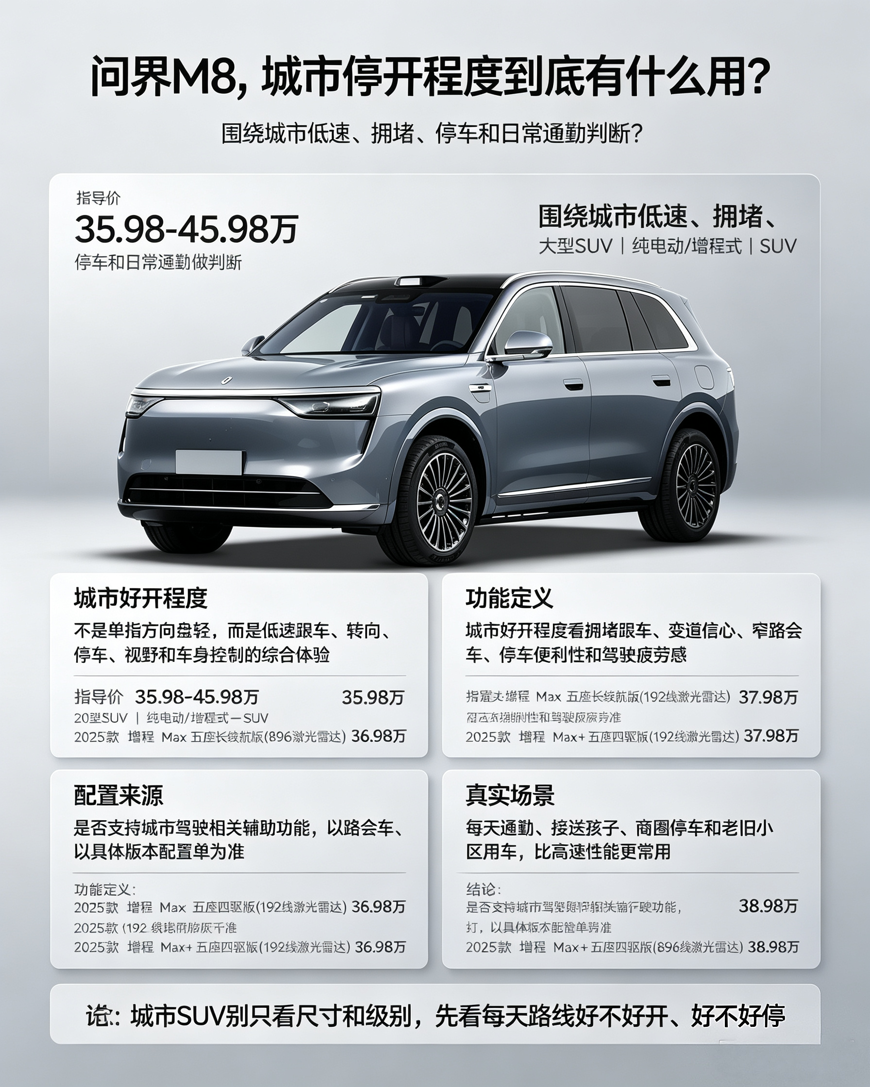 问界M8城市停开真的实用吗？