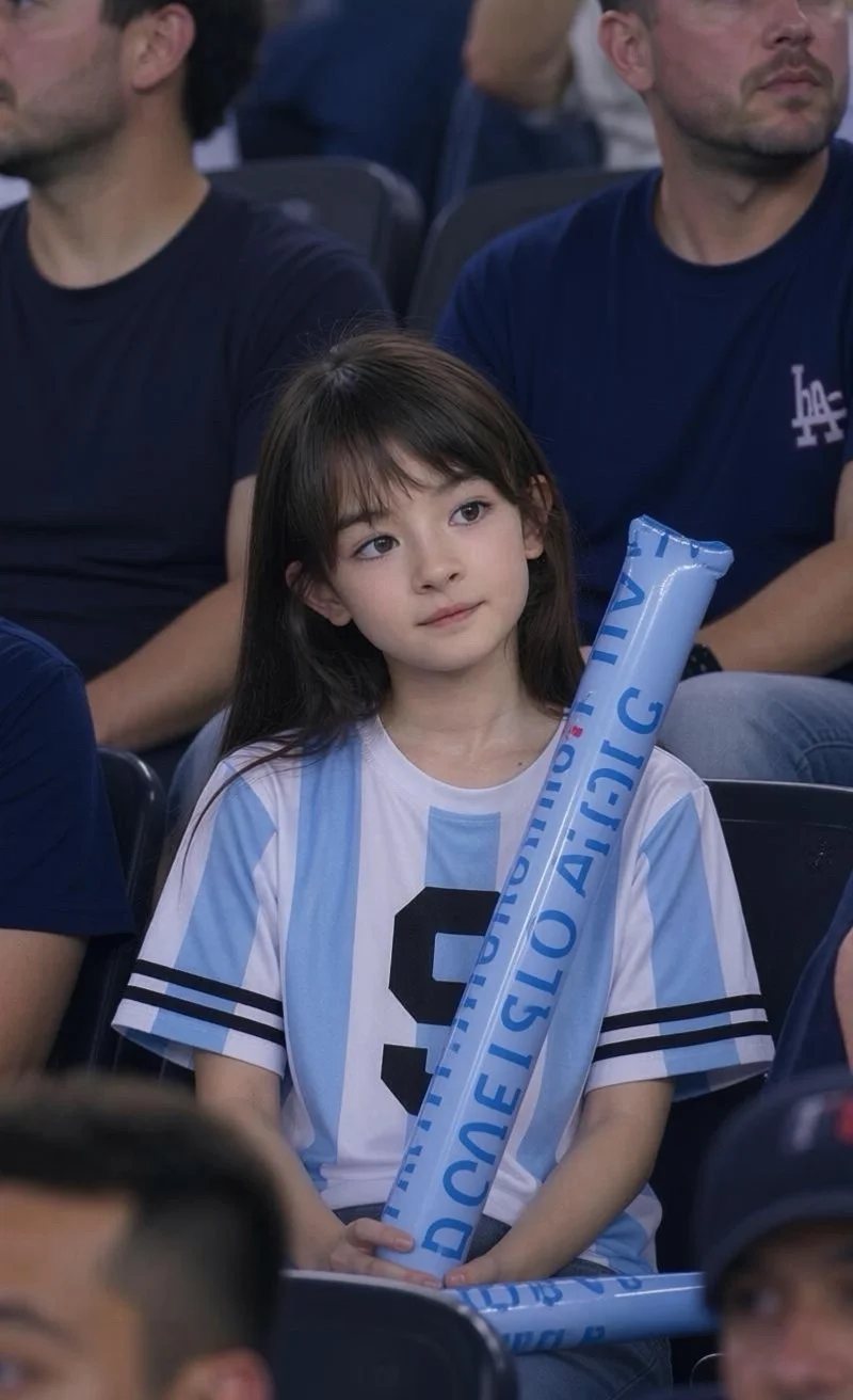 兄妹俩去看世界杯🏆⚽️被抓拍了⁉️