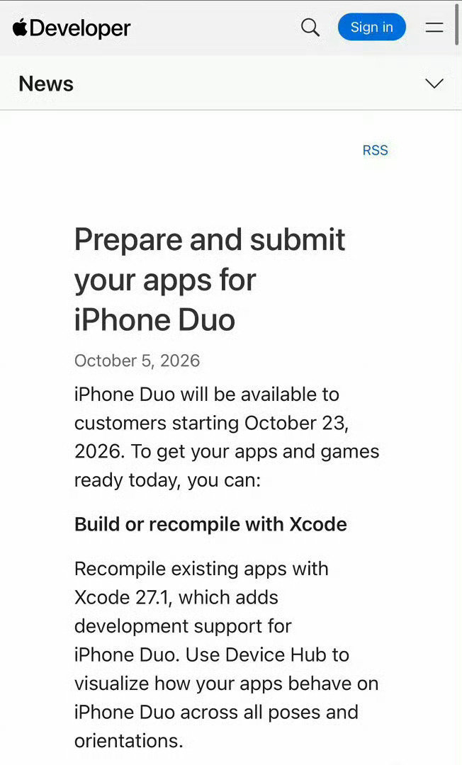 #iPhoneDuo 强制适配#这就是生态的优势，这就是自主可控的优势。iOS有，鸿蒙有，安卓没有这个能力的。 ​