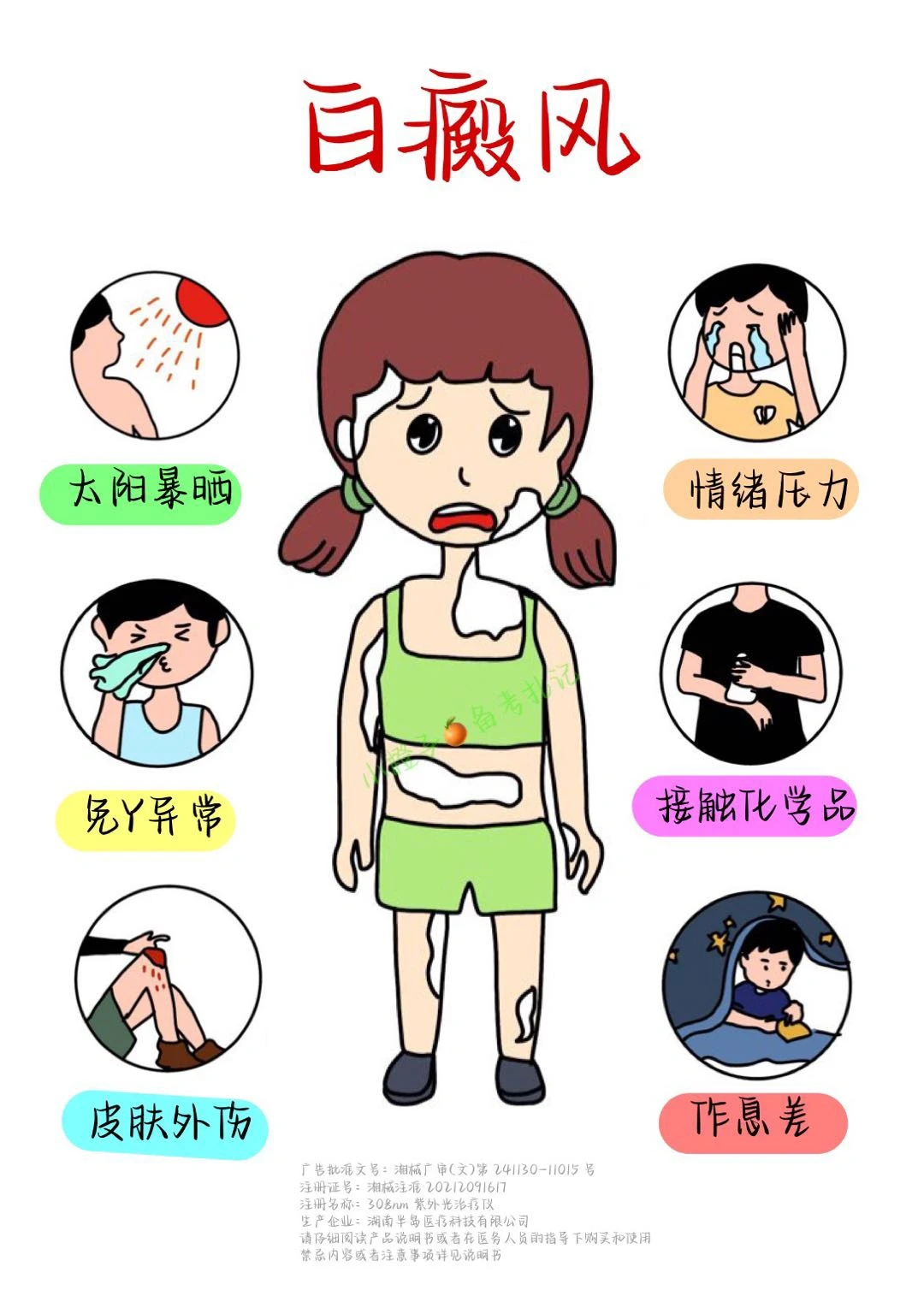 皮肤出现了白斑白块白点点❓怎么办❓