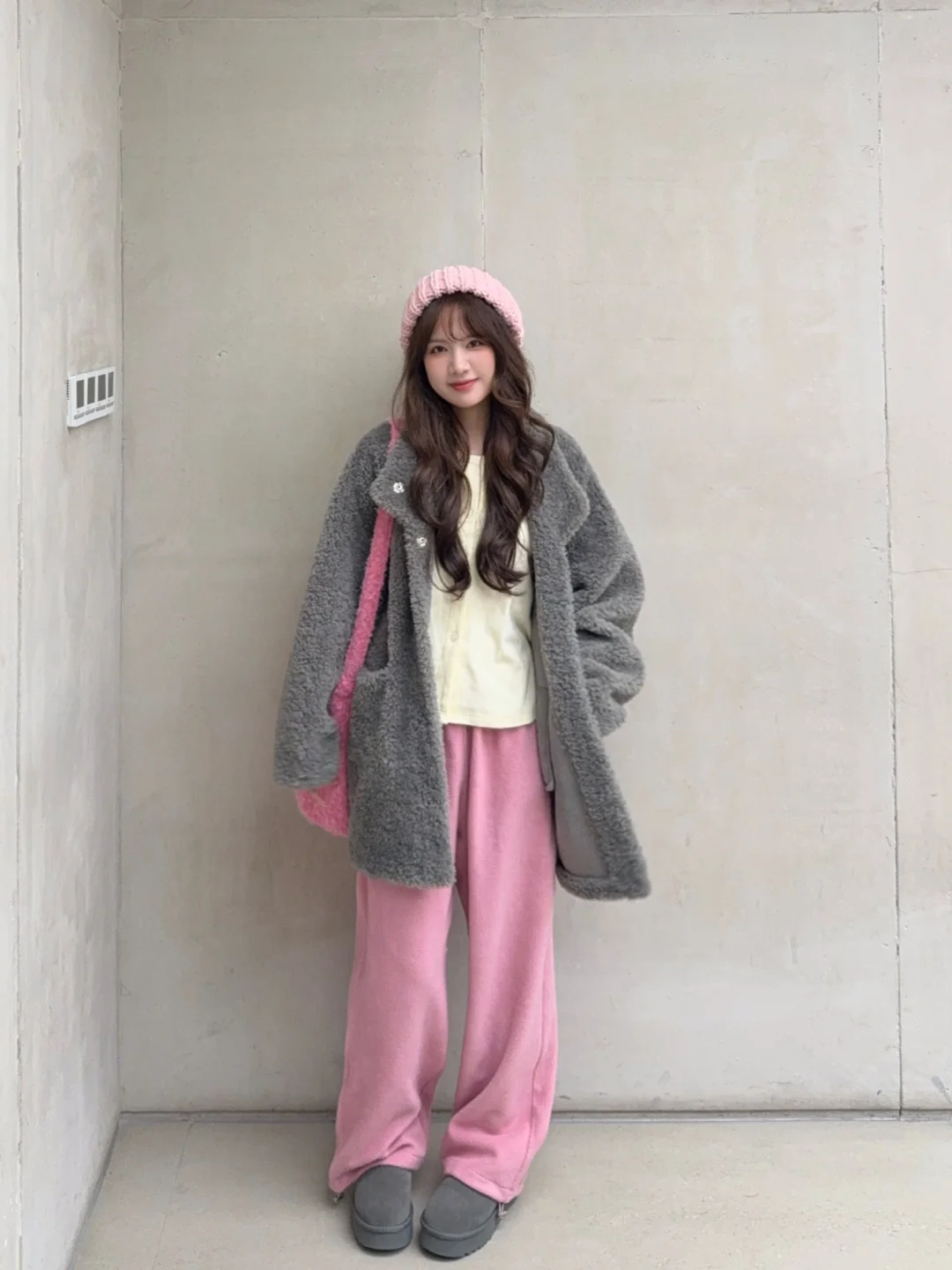 穿了两年的羊羔毛外套~