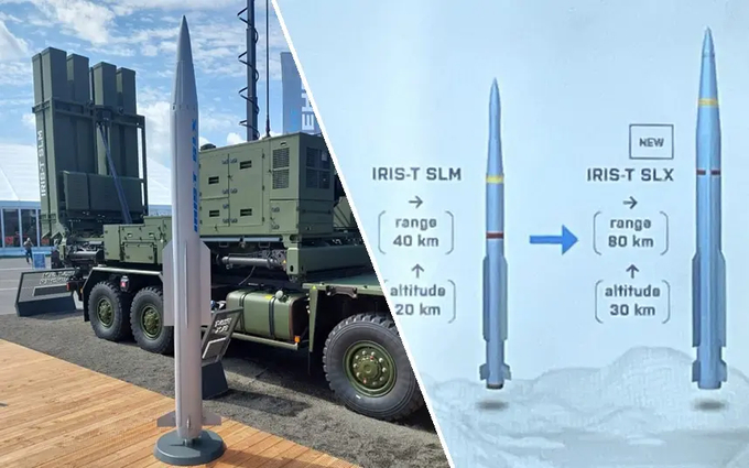 #全球武器装备盘点# 位于挪威的 Nammo 公司正在开发用于IRIS-T SLX 防空导弹的双脉冲固体燃料火箭发动机，使用双脉冲发动机的IRIS-T SLX 防空导弹最大射程和射高分别达到了80公里和30公里，相对来说，IRIS-T SLM防空导弹的最大射程和射高分别为40公里和20公里。IRIS-T SLX 防空导弹的试射时间预计为202 ​