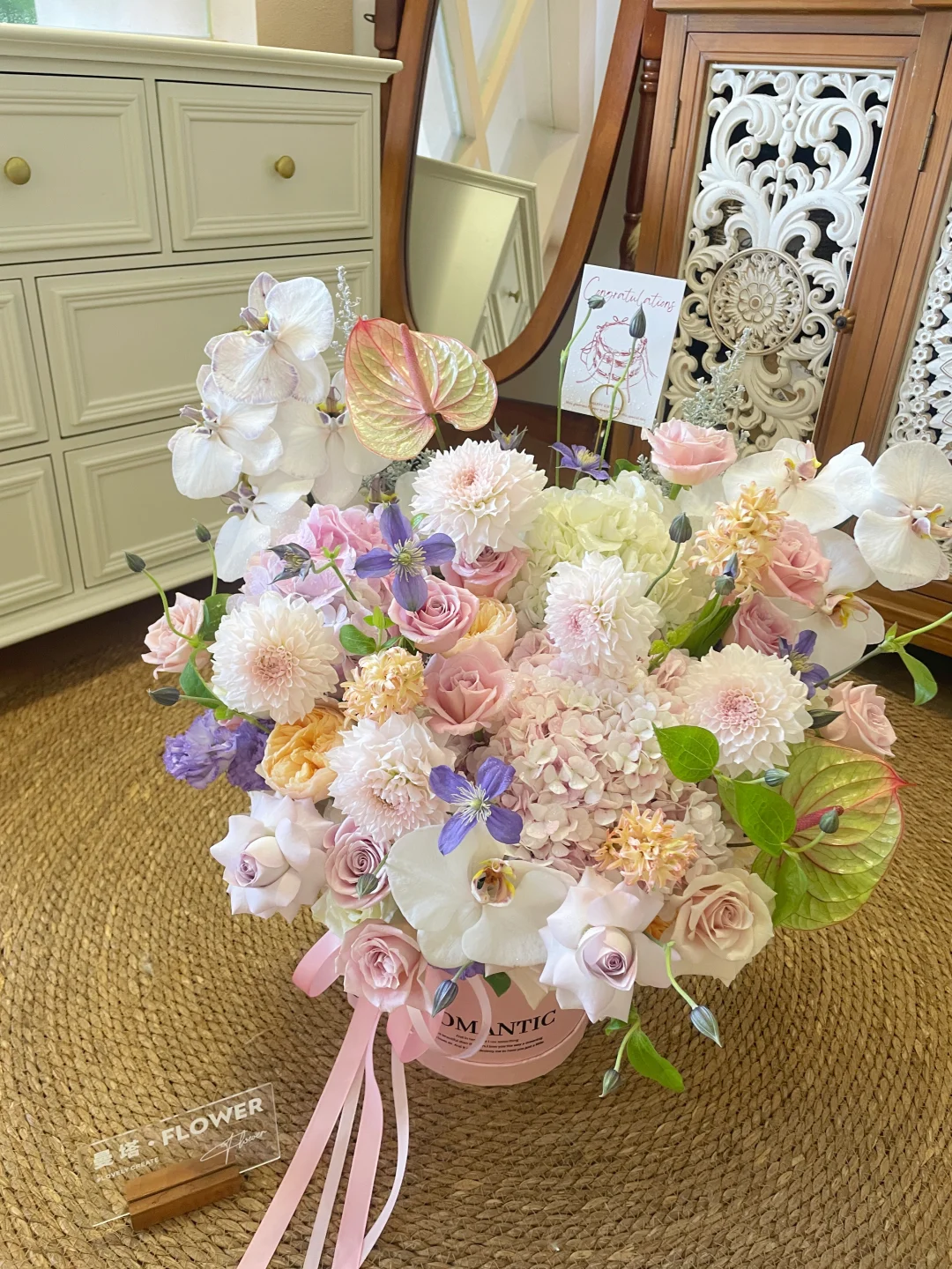 ·｜粉色抱抱花桶🫧🌸