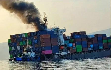 货轮触雷沉没，霍尔木兹海峡漂满全新苹果手机，渔民下海打捞售卖
霍尔木兹海峡，新加坡籍货轮 GFS Pride 触雷起火沉没，船上 2500 个集装箱坠入海中，里面装有全新苹果 iPhone18 和大牌香水。 当地渔民驾小艇出海打捞，捞上来的手机香水直接在岸边叫卖，场面十分魔幻。
船上 21 名船员全