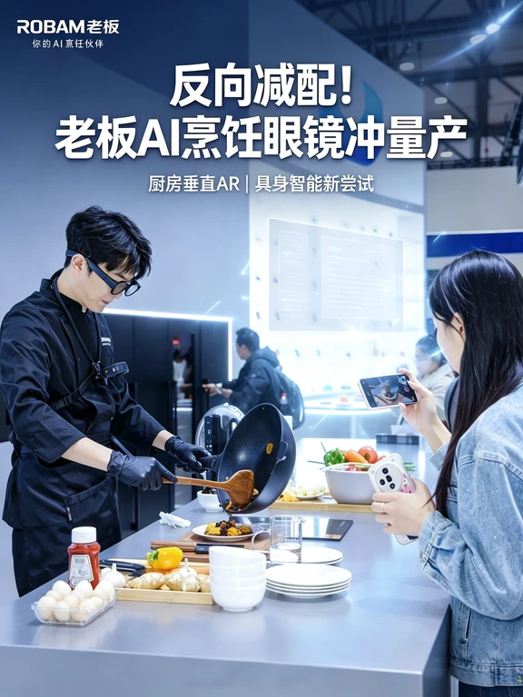 反向减配！老板 AI 烹饪眼镜瞄准量产落地