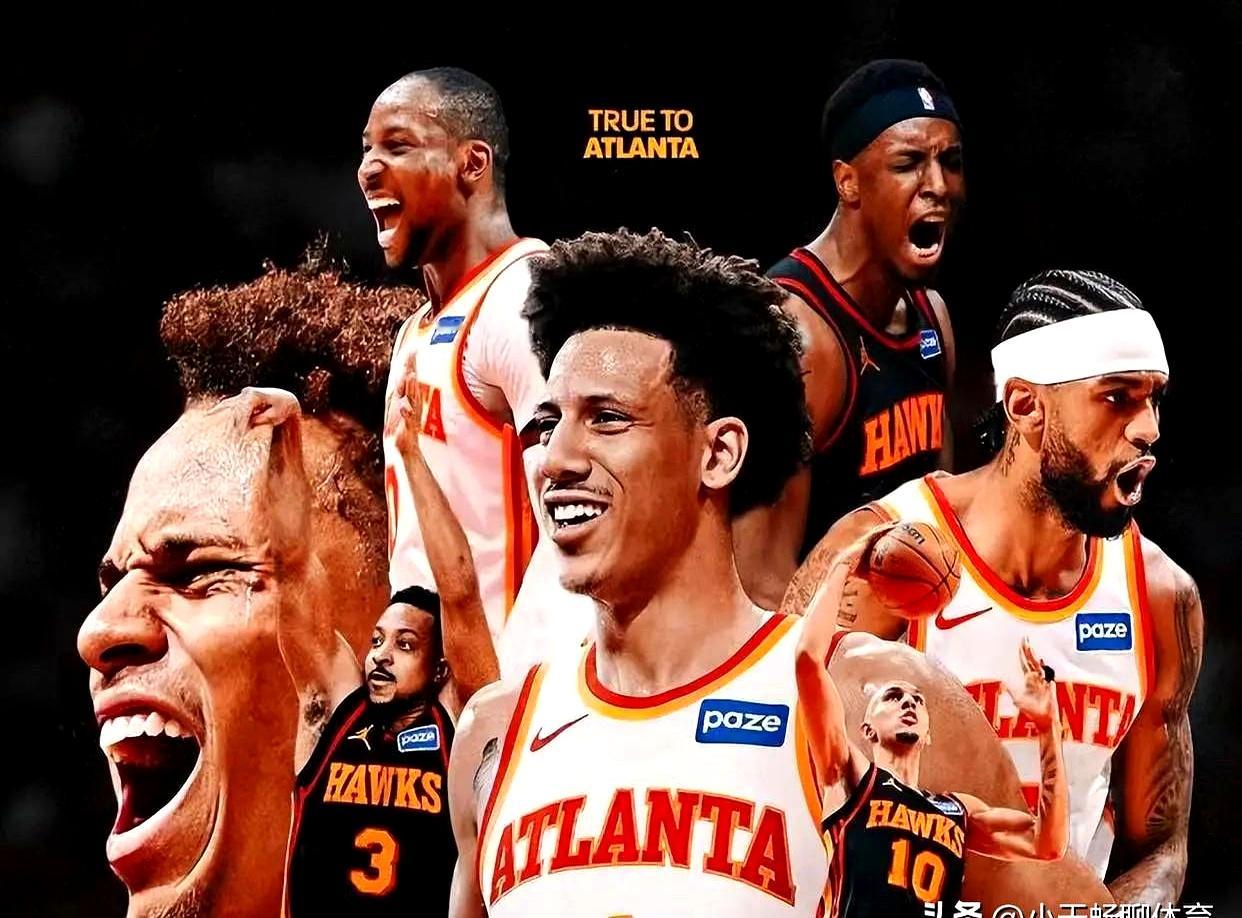 2-1领先！老鹰这球赢得真就靠三个人。    最后16秒，34岁的麦科...