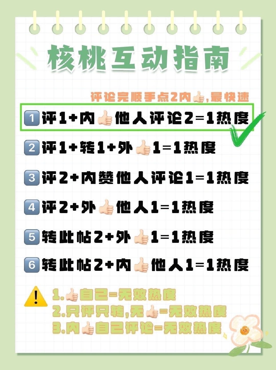 🆘还在用表情抢评的核桃‼️
🆘还在只评论不点赞的核桃‼️
🛑超话帖子有效互动
🟡评论帖子文案得15字数以上+点赞帖子+点赞帖子内的其他用户的评论2条
🔶百度输入法有捞帖文案👉🏻【
🛑禁止只用表情评论帖子或文案低于15字数以下
🛑必须点赞评论区他人的评论
 ​