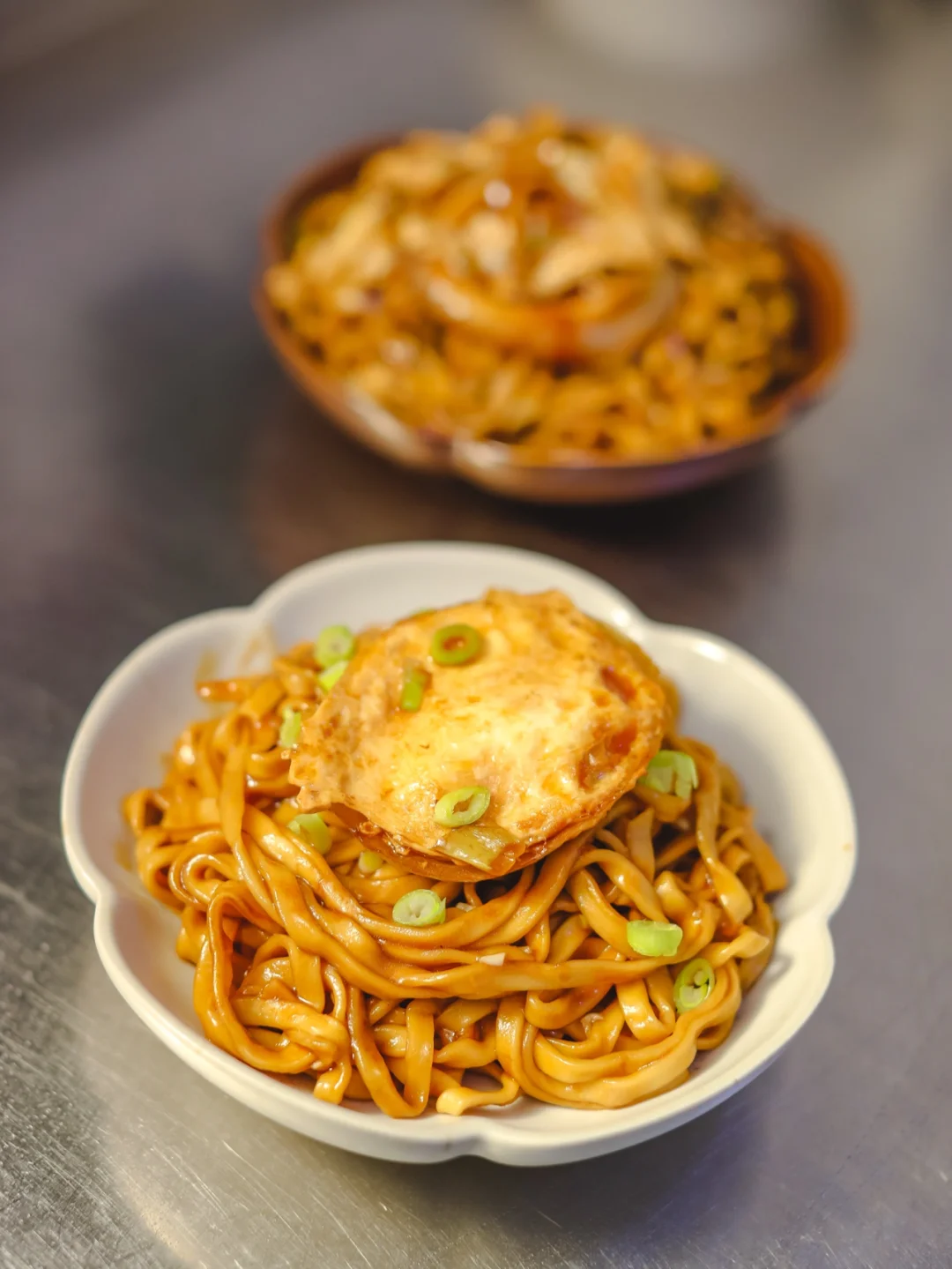 坚持做100种面不重样（38）荷包蛋焖面