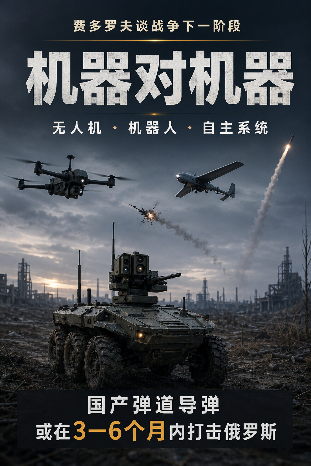 费多罗夫：乌克兰国产弹道导弹或在半年内投入实战

乌克兰前国防部长米哈伊洛·费多罗夫近日接受美国哥伦比亚广播公司采访时表示，乌克兰可能在未来三至六个月内，使用国产弹道导弹打击俄罗斯境内目标。

费多罗夫称，乌克兰国产弹道导弹项目在其担任国防部长期间明显提速。与远程无人机和巡航导弹相比 ​