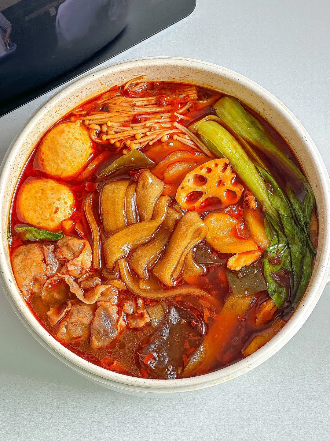 自制又香又辣的麻辣宽粉火锅！！巨好吃~