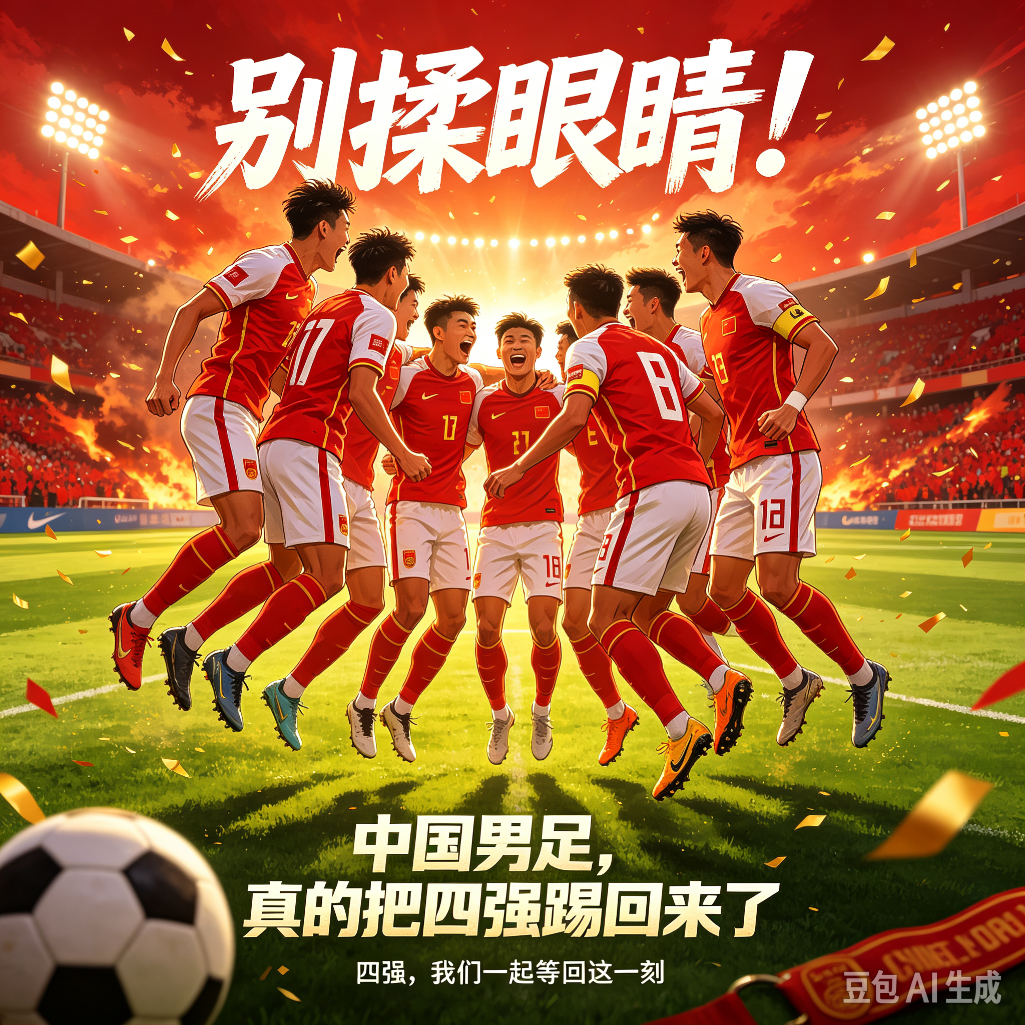 别揉眼睛！中国男足，真的把“四强”踢回来了

3:0，泰国队被按在名古屋的雨里。当胡荷韬抽射破门、张玉宁替补垫射锁定胜局时，多少熬夜看球的人差点以为点错了频道——中国男足亚运队，时隔28年，又进亚运四强了。

这不是普通的一场八进四。自2002年亚运男足改成U23主线、超龄球员“打补丁”后，中国队连