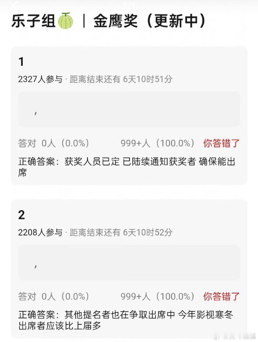 #金鹰奖延期#金鹰奖最新进展🈶
1.获奖名单已定
2.出席者比上一届多
3.男主：王仁君，王骁，郭京飞已确定出席
4.女主：闫妮，杨紫，吴越已确定出席 ​