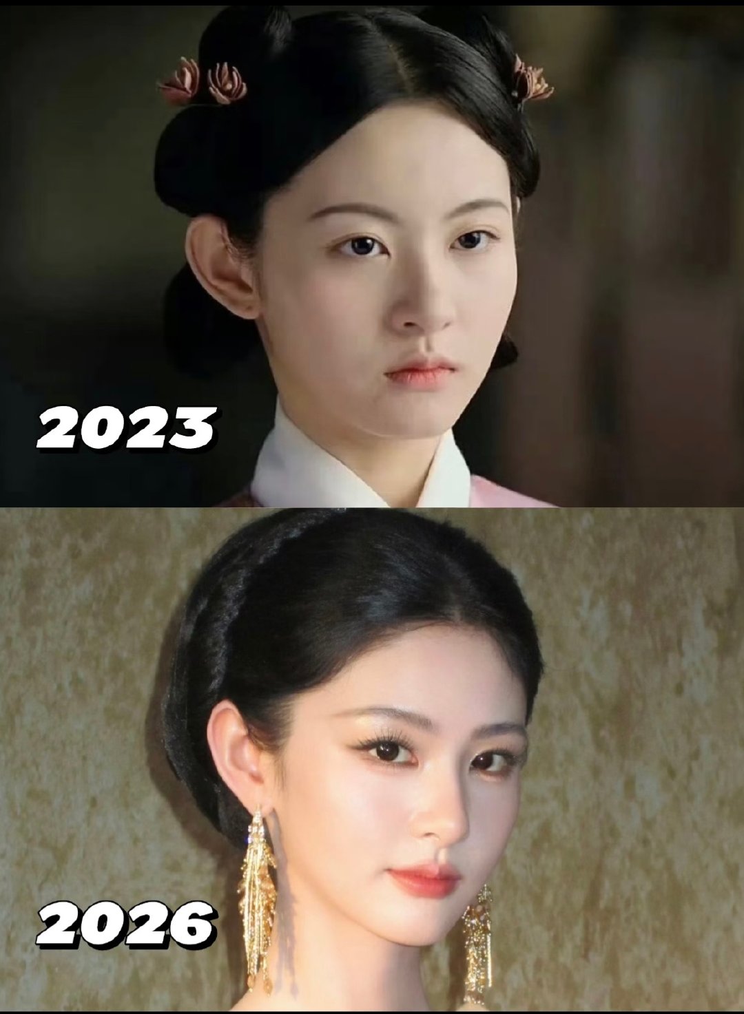 赵晴从配角一路升到一番女主 从当初其貌不扬的配角到现在精致的一番女主 不得不说于正对赵晴真的好 一直很捧她啊 当初五福身为小配角也是拥有大量镜头啊。 ​