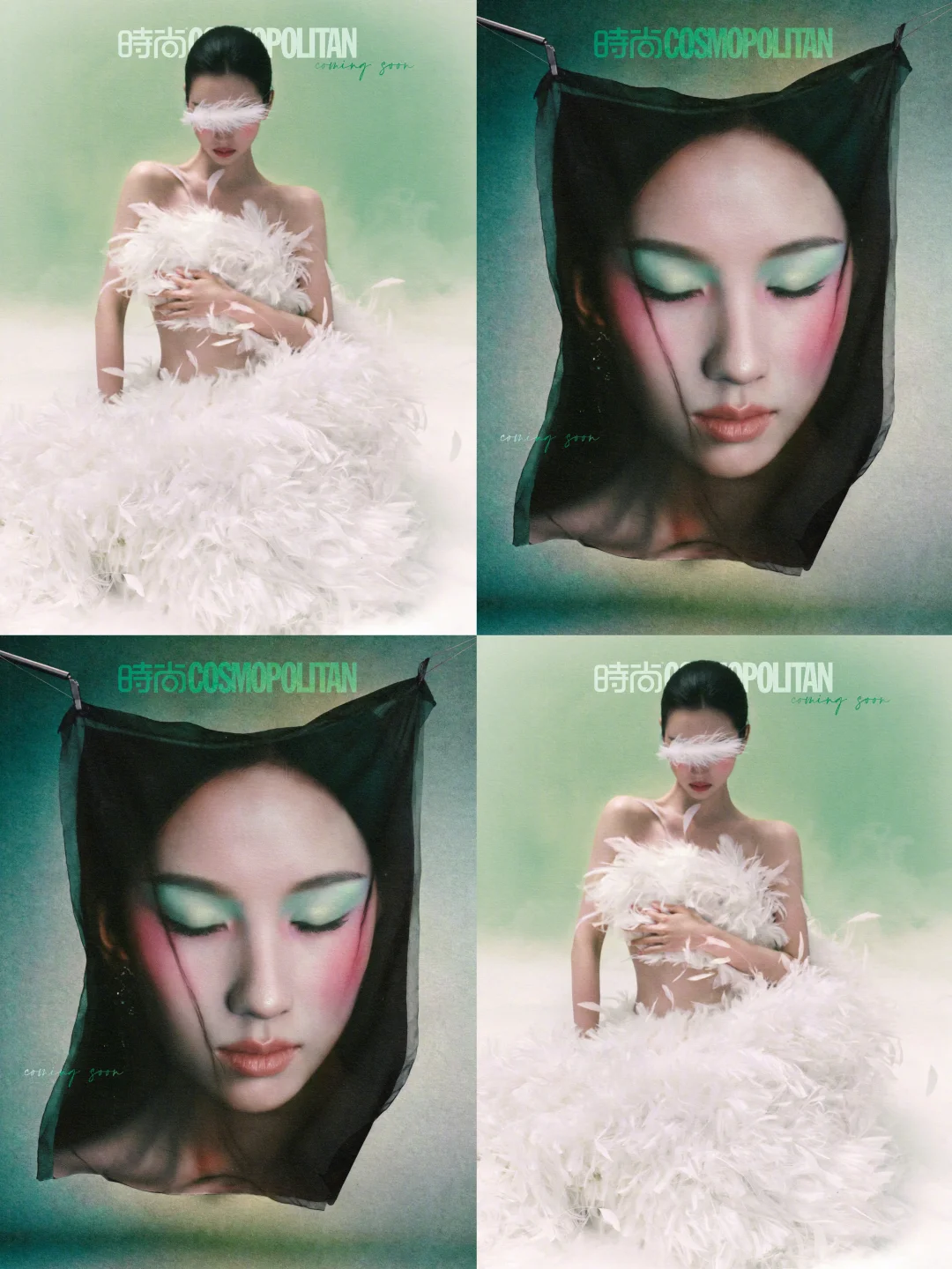 陈都灵 时尚COSMO杂志八月号封面预告来了！