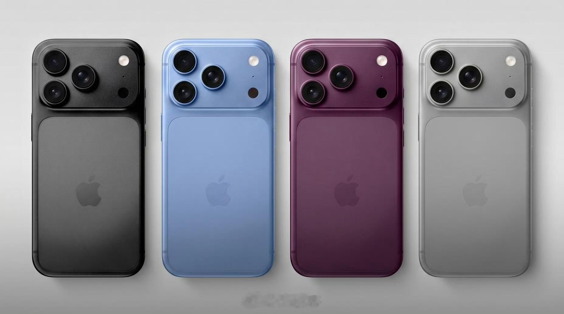#iPhone18Pro 配色# iPhone 18 Pro这次配色方案，越来越没有亮点。

深樱桃的真机图，低饱和暗调酒红，强光下泛珠光，暗光下直接变暗酒咖色，说实话就是不够亮眼。这种颜色放在橱窗里当主打没问题，但要让用户掏钱买，大概率还是奔着银色和黑色去，一个经典耐看，一个商务百搭，二手保值率也不错。 ​