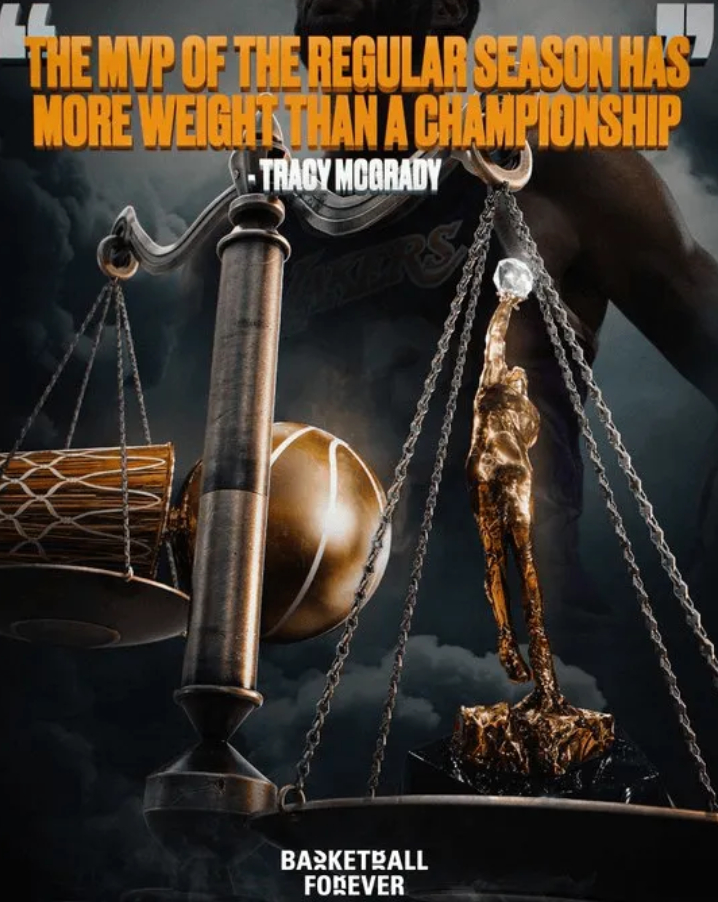 BF：麦迪认为MVP比赢得NBA总冠军更重要，你同意吗？  美媒NBA...