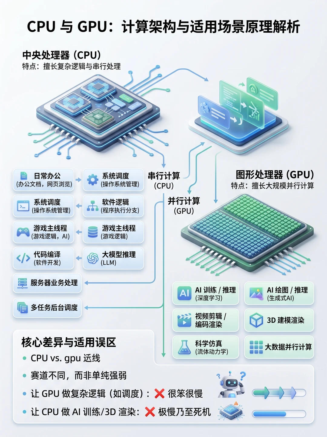 多图解释🔥CPU和GPU的区别