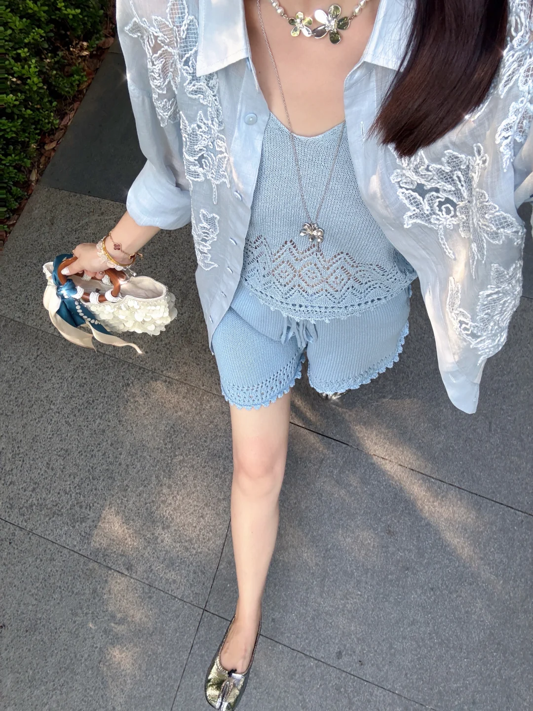 三伏天穿蓝色系的含金量🧊今天cos一颗冰块～