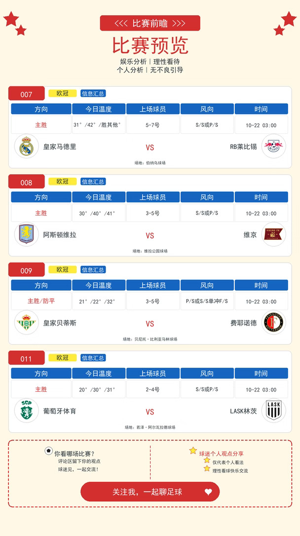 今日欧冠专场