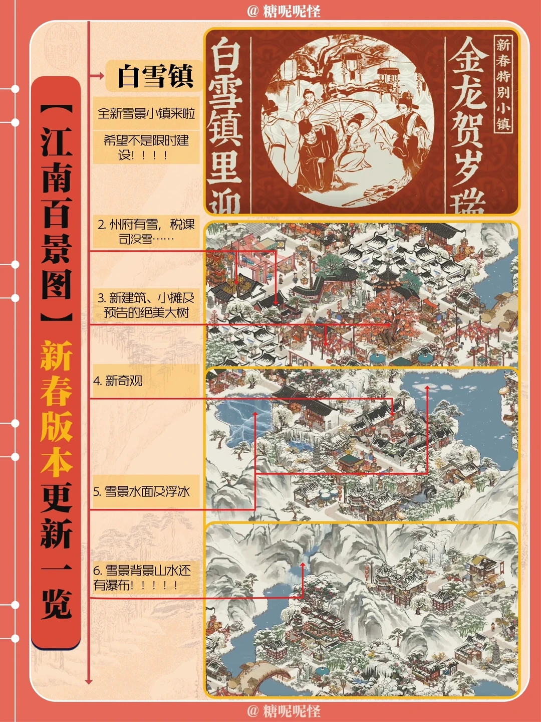 2月1日起，新春版本更新预告，雪景小镇来啦！