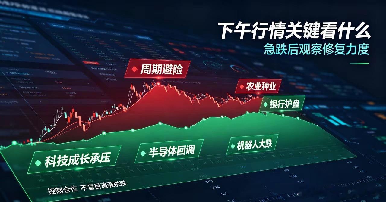 大跳水！4900股绿盘杀崩！A股全线重挫，下午走势定调！
​​8月19日早盘，A股迎来罕见集体杀跌行情！
​​市场情绪直接冰点，三大指数全线重挫，科创50暴力大跌超6%！
全市场超4900只个股飘绿，两市半日成交1.63万亿，资金疯狂出逃，恐慌情绪快速蔓延！
​​截止午盘核心数据：
✅ 沪指跌1.96%
✅ 深成 ​