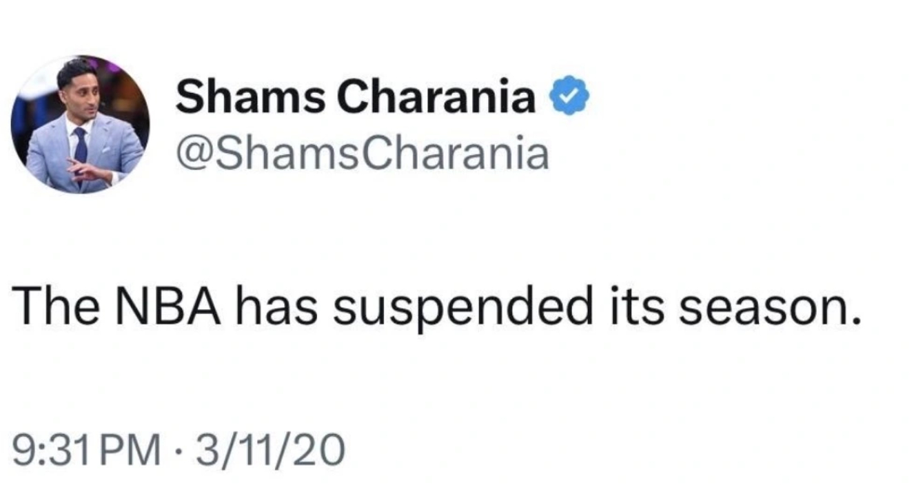 Osman感叹伤病潮：Shams你下一条推特干脆发联盟停摆吧

 近日，NBA多支球队接连遭遇伤病打击。据ESPN记者Shams Charania报道，雷霆球员杰伦-威廉姆斯遭遇左脚踝脱臼及腓骨骨折，卡森-华莱士则遭遇左肩盂唇撕裂。两人均需接受手术，预计缺阵数月，甚至可能赛季报销。与此同时，爵士球星小贾伦-杰克逊遭 ​