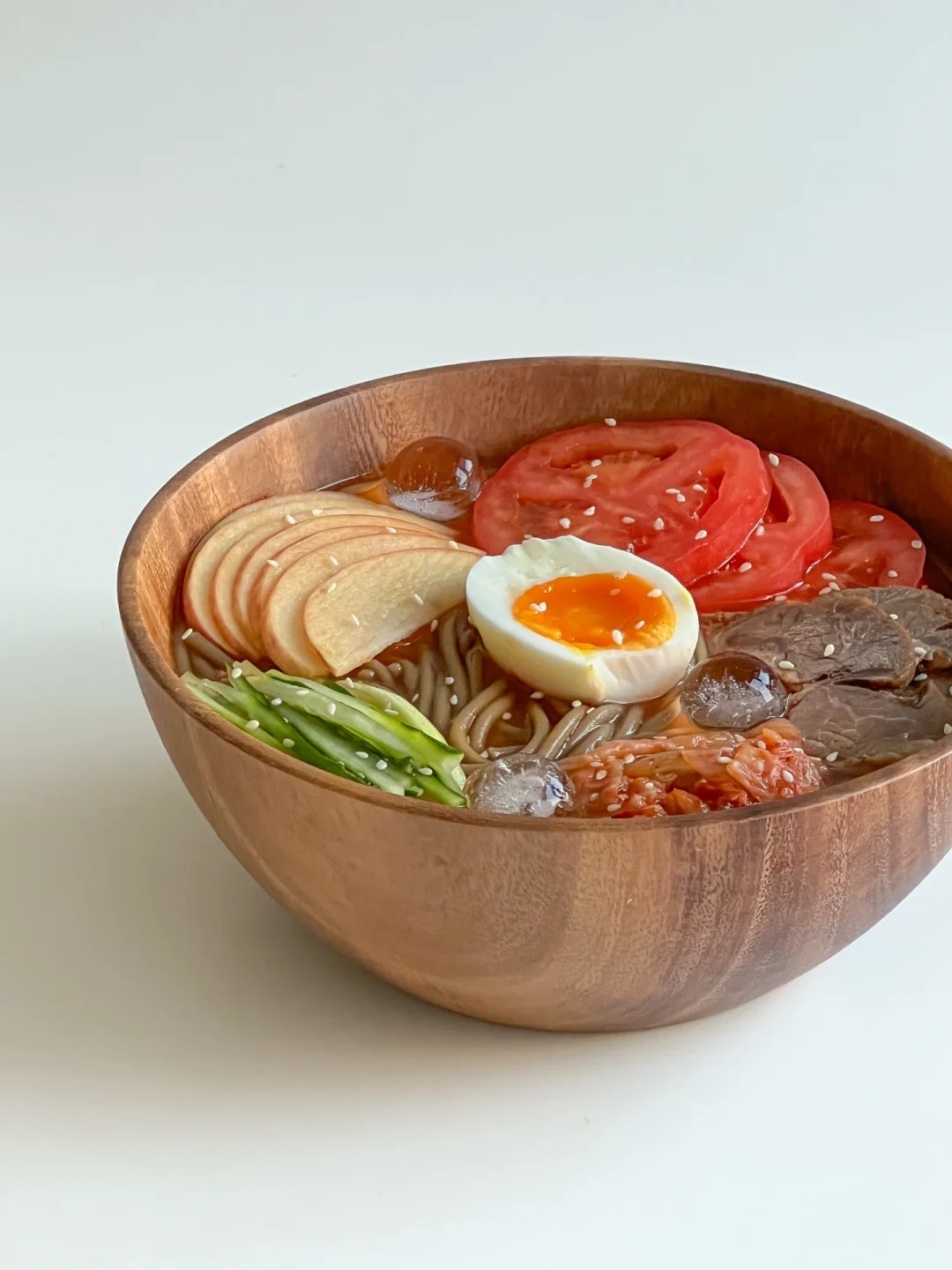 一人食brunch｜韩式荞麦冷面🥢清爽低卡🧊