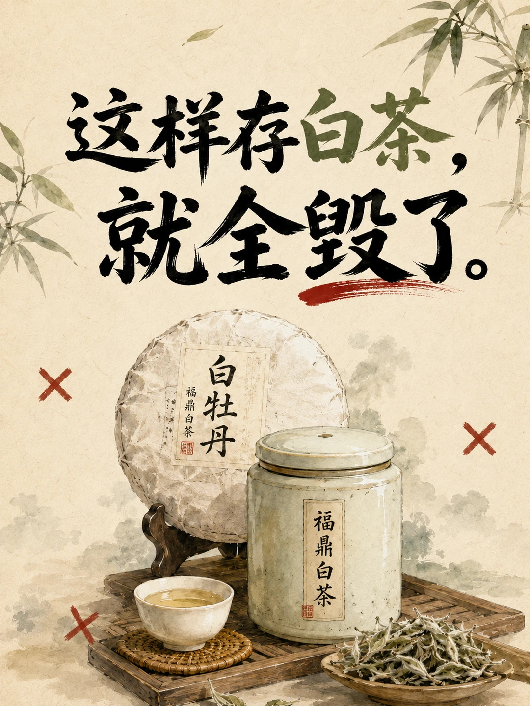 白茶储存实操示范，只能说太妥帖了