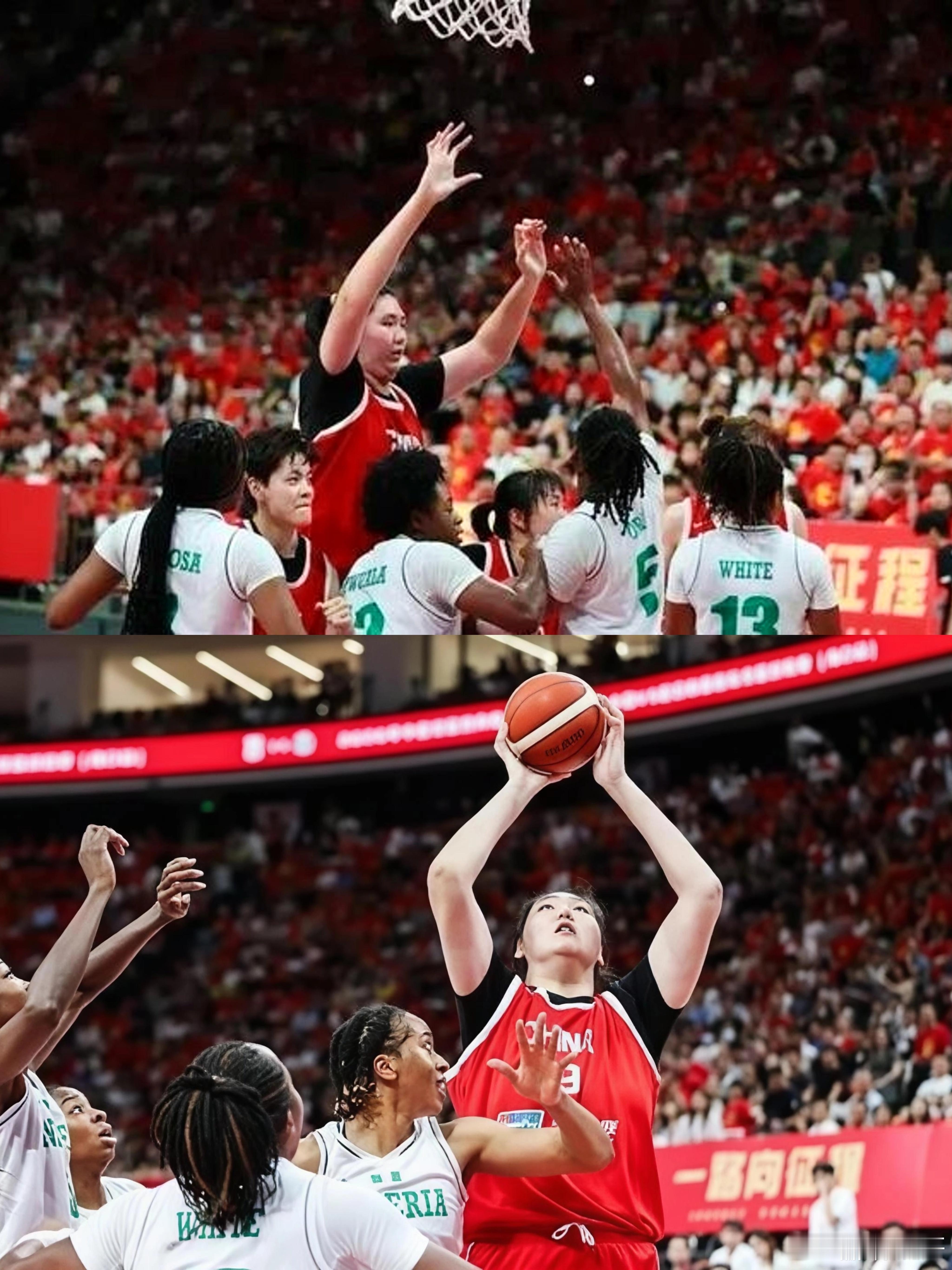 19岁，身高2米26，中国女篮内线新星张子宇上一轮对阵尼日利亚的交手...