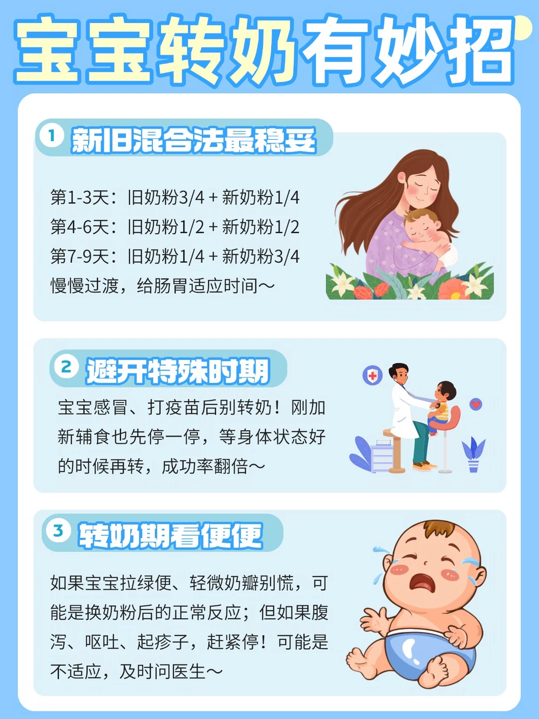 宝宝科学转奶｜新手速码