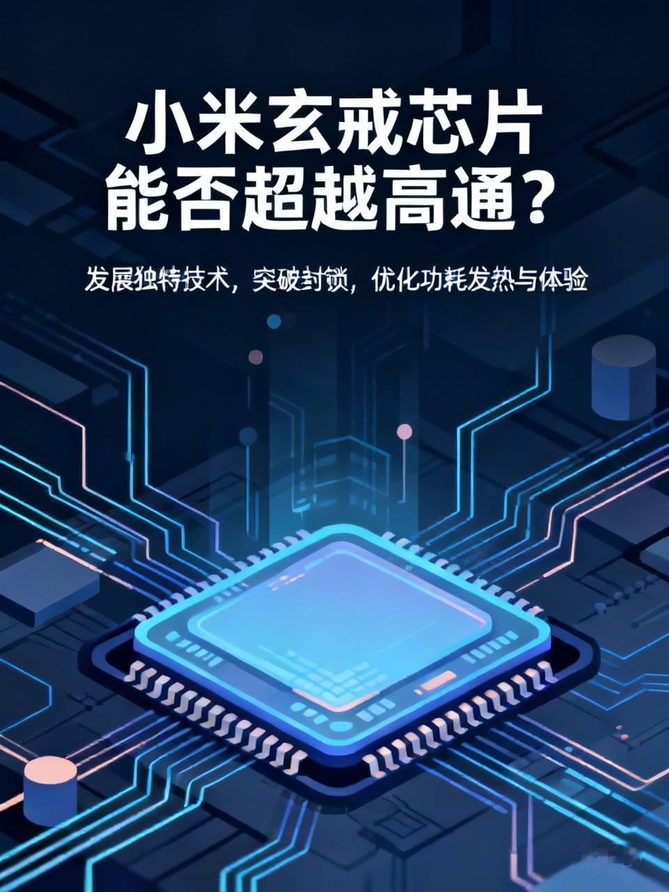 现在谈小米超越高通，还没有多少意义，但是小米玄戒芯片如果能一步一步的发展出自己的在芯片领域的独特技术，让美国不敢封锁小米，同时这个玄界芯片如果能在功耗发热和使用体验都很好就够了
