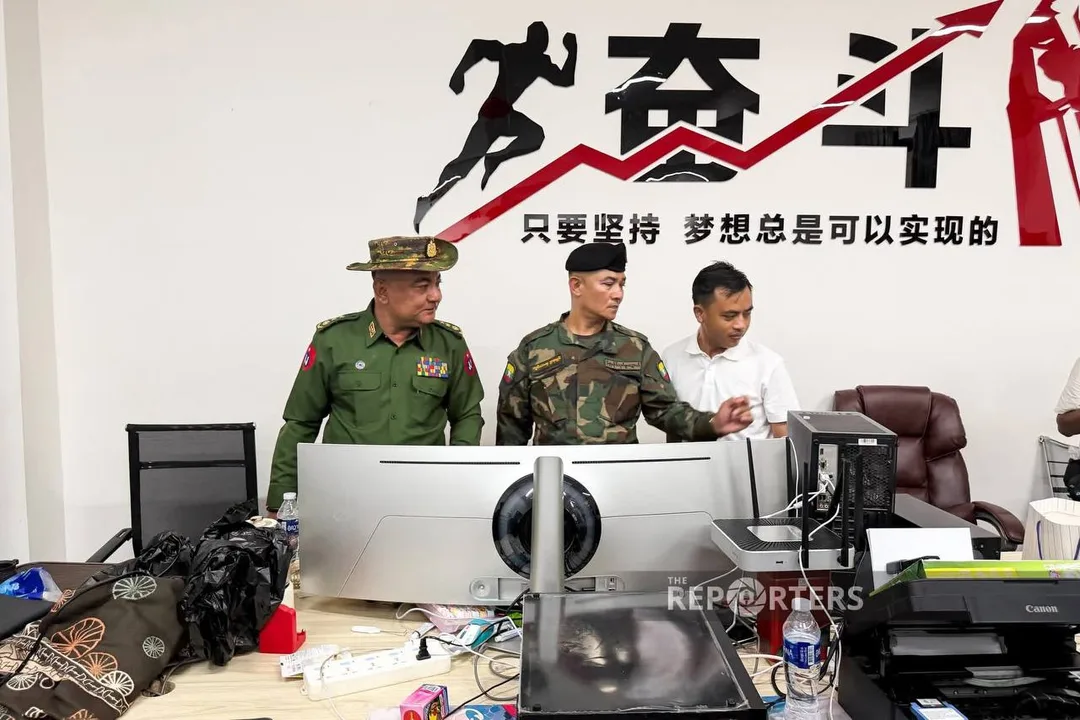 妙瓦底水沟谷亚太城今日被军方清扫