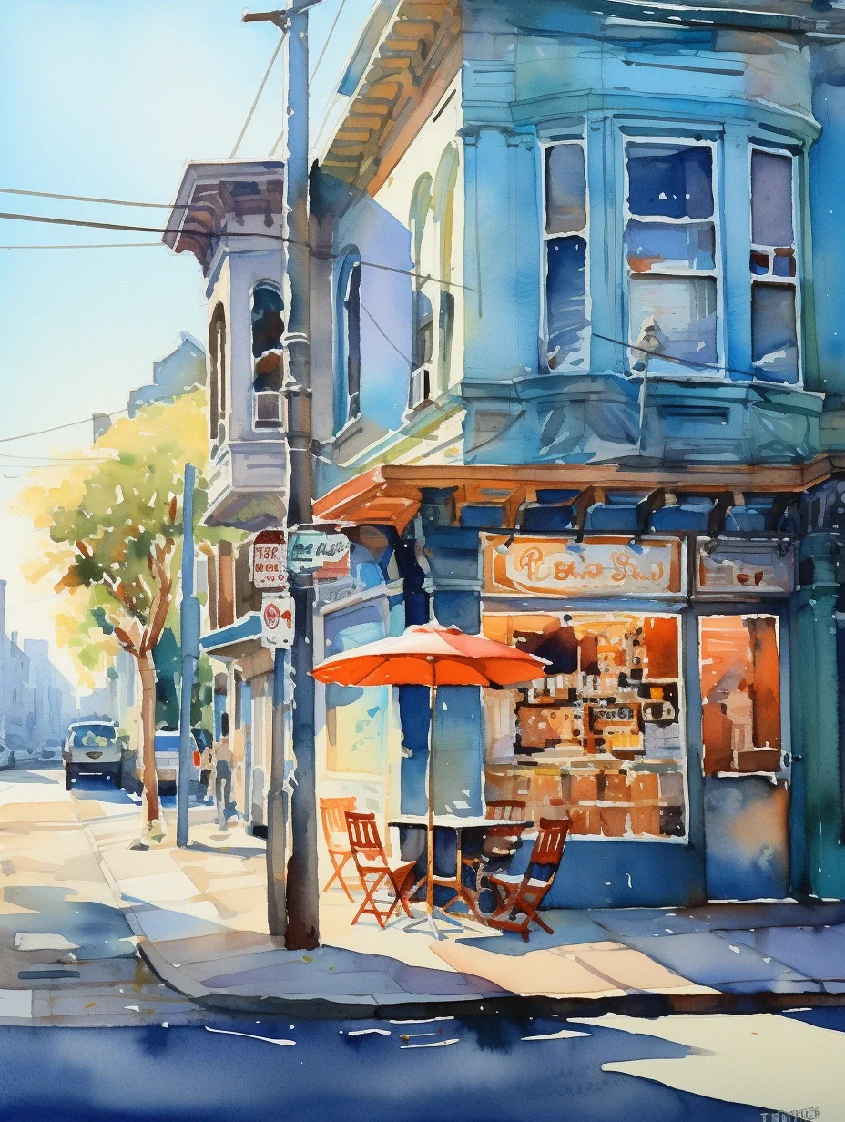 街边的小咖啡馆