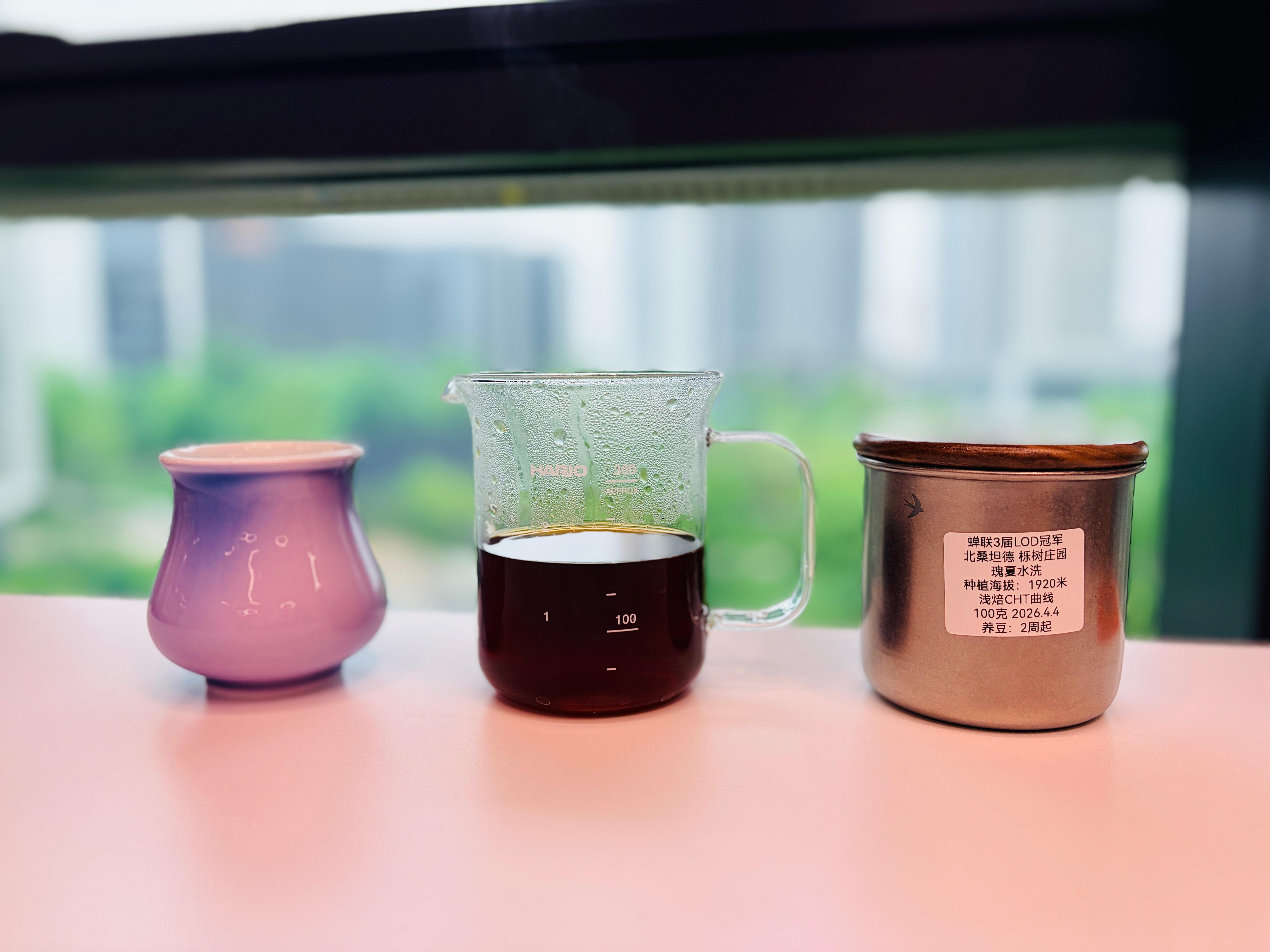用栎树庄园冠军瑰夏迎接ccc新杯子， 这一只紫气东来🎆[超话]​​​
