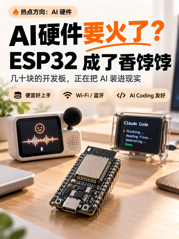AI硬件要火了？ESP32成了香饽饽